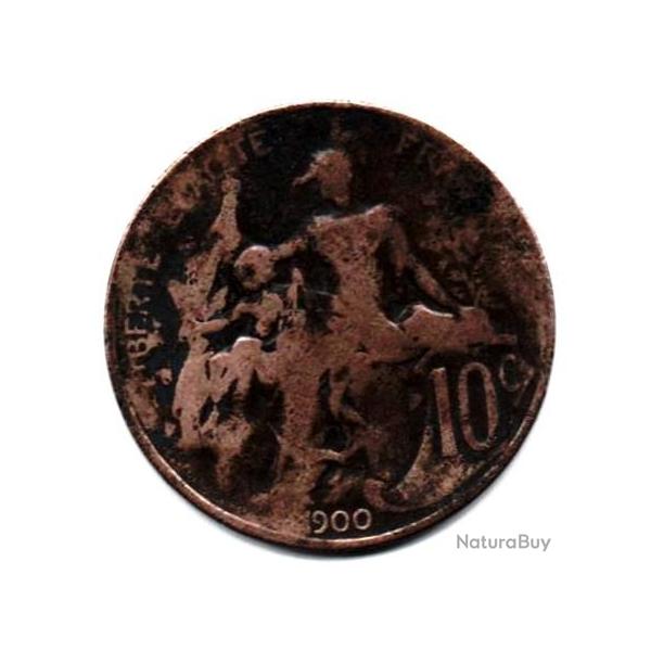 Pi�ce de Monnaie  France  10 centimes Daniel-Dupuis 1900