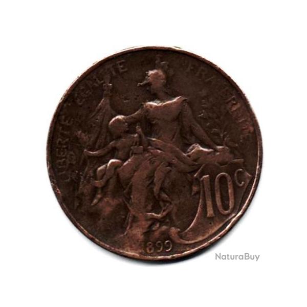 Pi�ce de Monnaie  France  10 centimes Daniel-Dupuis 1899