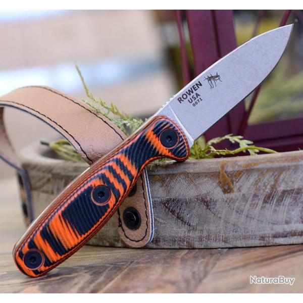 Couteau ESEE Xancudo Manche Orange/Black G10 Acier S35VN Etui Plastique Made USA ESXAN2006