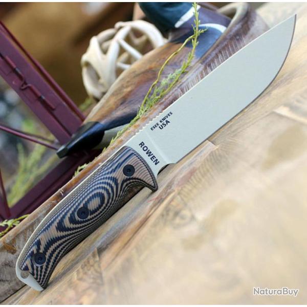 Couteau ESEE Esee-6 Desert Tan Manche Coyote Brown G10 Acier Carbone 1095 Etui USA ES6PDT005