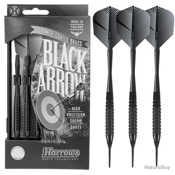 HARROWS - Fl�chettes Nylon BLACK ARROW K 16 grammes