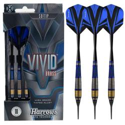 HARROWS - Fl&eacute;chettes Nylon VIVID BLEU