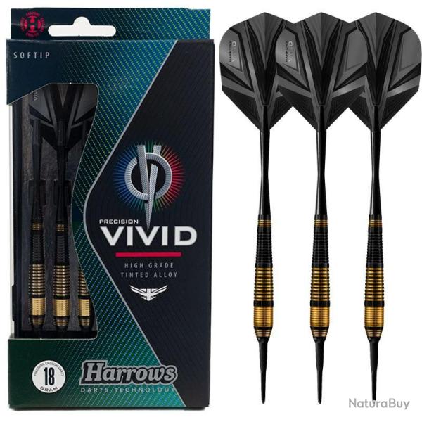 HARROWS - Fl�chettes Nylon VIVID NOIR
