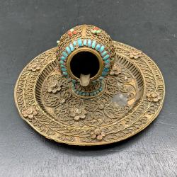 ANCIEN CENDRIER TURC OTTOMAN, PREMIERE PARTIE DU XX, POUR USAGE OU VITRINE