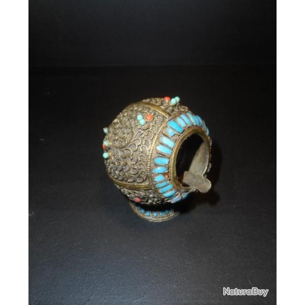 BEAU CENDRIER TURC OTTOMAN, PREMIERE PARTIE DU XX, POUR USAGE OU VITRINE