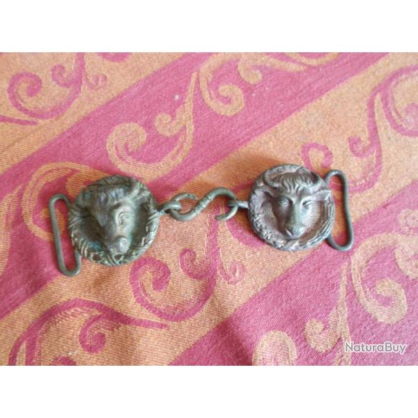 RARE!!!!  Boucle en Bronze de ceinturon du 19s, poque 100% EMPIRE !!!!