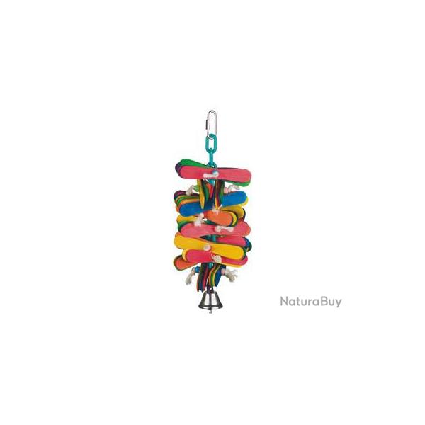 JOUET OISEAU FRISKO MULTICOLORE 25CM
