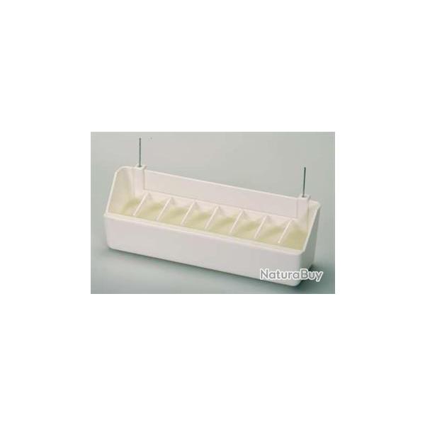 MANGEOIRE plastique blanche 20cm+grille