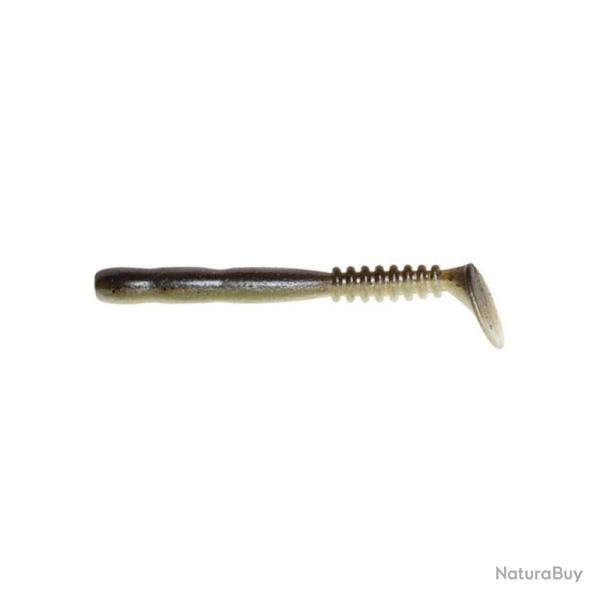 Leurre souple Reins Rockvibe Shad 3,5 pouces par 8 Green Pumpkin Pearl White