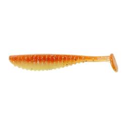 Leurre souple S Cape Shad 3.5 pouces Reins par 6 Orange Chartreuse