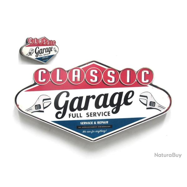 Enseigne vintage losange Classic Garage � offrir