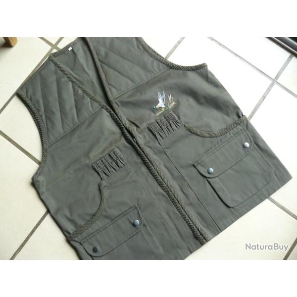 Gilet broderie  Canard  en  44