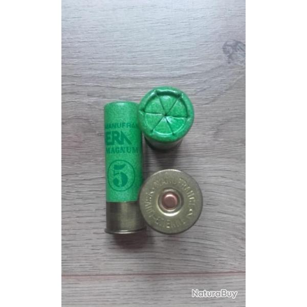 une cartouche de collection MANUFRANCE (magnum cal 12)