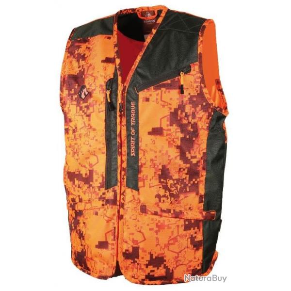 Somlys Gilet Spirit of track orange camouflage 251 jusqu'au 5XL!!!