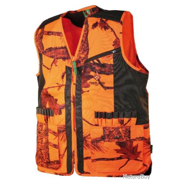 Treeland Gilet orange camouflage T254 jusqu'a 5XL!!!