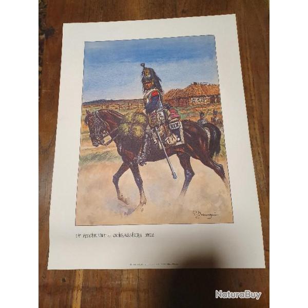 GRAVURE ANCIENNE - CUIRASSIER