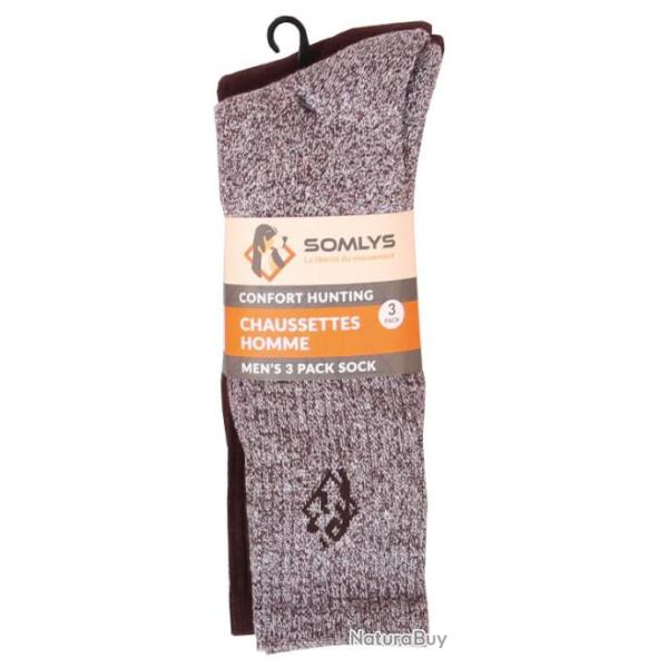 Somlys Chaussettes Confort Hunting (lot de 3) 060