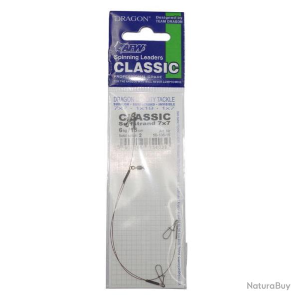 Bas ligne acier Surfstrand 7 brins 15cm 6