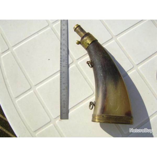 jolie POIRE A POUDRE corne