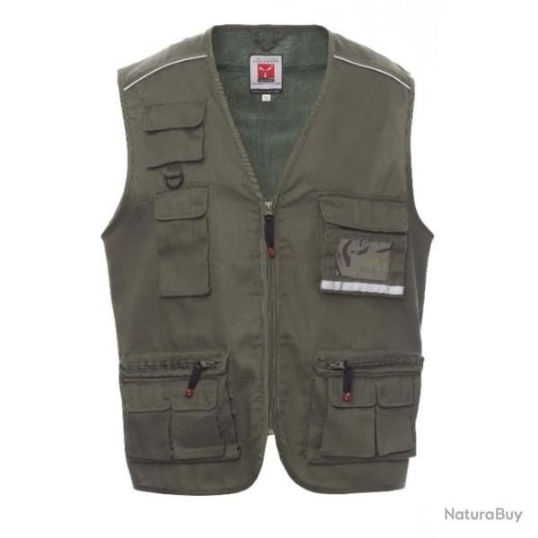 gilet de chasse  �t� vert militaire