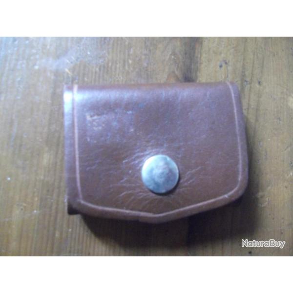porte-cartouche cuir brun