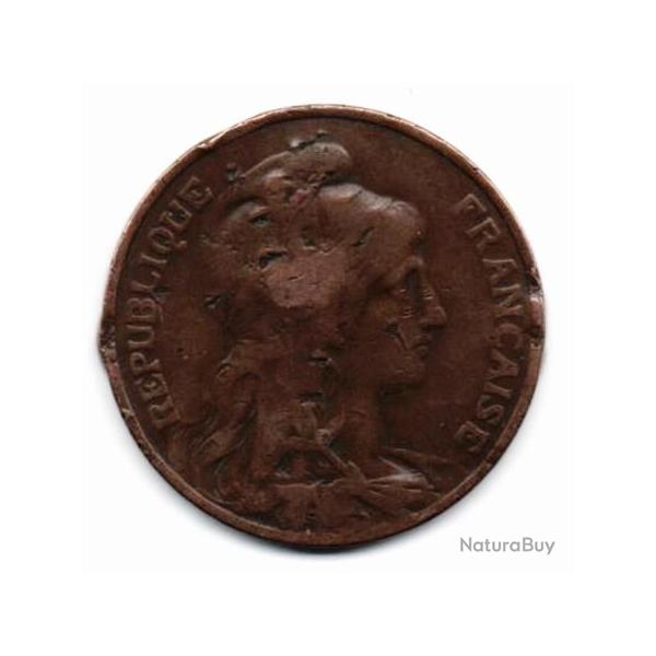 Pi�ce de Monnaie  France  10 centimes Daniel-Dupuis 1907