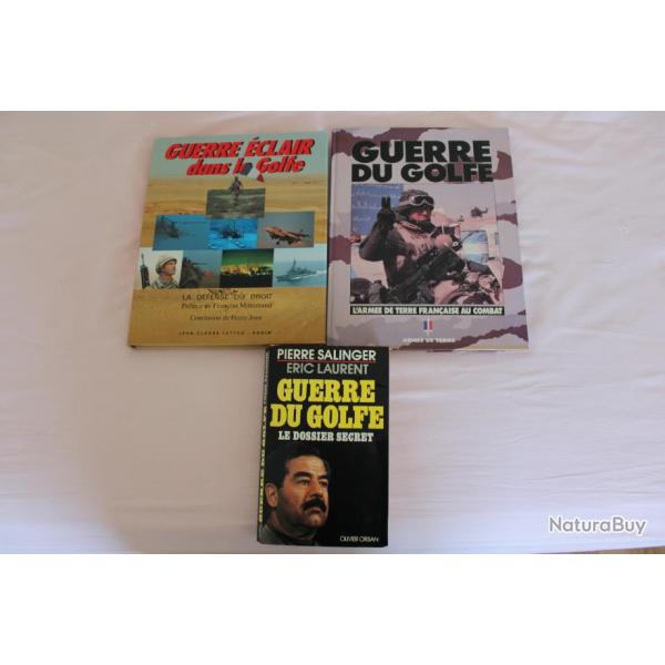 Lot 3 ouvrages guerre du Golfe