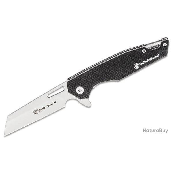 Couteau Smith&Wesson Sideburn Lame Acier 8Cr13MoV Manche G10 Linerlock Clip SW1122568