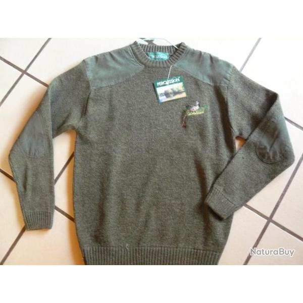Pull  broderie Faisan.  en S
