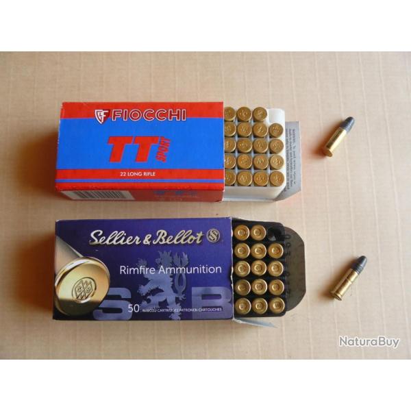 Lot 100 Balles 22 LR
