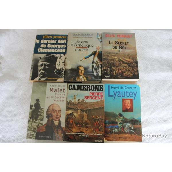 Lot 6 ouvrages histoire