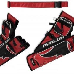 AVALON - Carquois de Hanche CLASSIC ROUGE GAUCHER (LH)