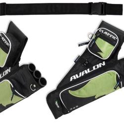 AVALON - Carquois de Hanche CLASSIC GAUCHER (LH) NOIR ET VERT