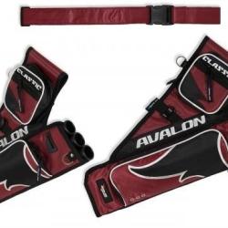 AVALON - Carquois de Hanche CLASSIC GAUCHER (LH) ROUGE FONC&Eacute;