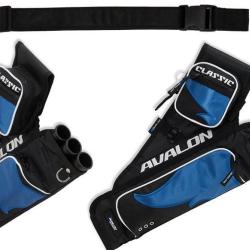 AVALON - Carquois de Hanche CLASSIC DROITIER (RH) NOIR ET BLEU