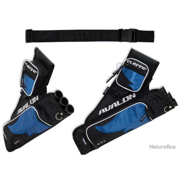 AVALON - Carquois de Hanche CLASSIC DROITIER (RH) NOIR ET BLEU