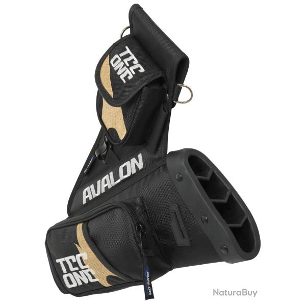 AVALON - Carquois de hanche TEC ONE GAUCHER (LH) NOIR ET OR