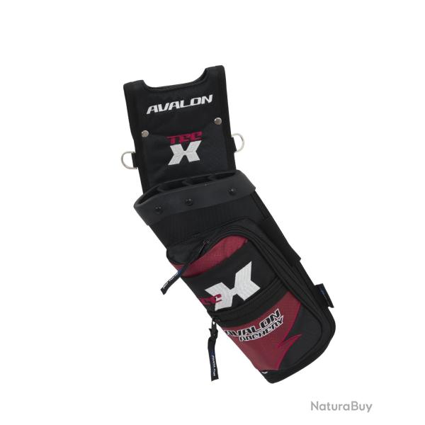 AVALON - Carquois de hanche TEC-X Field GAUCHER (LH) ROUGE FONC�