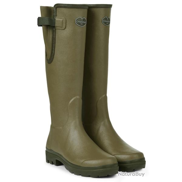 Bottes femme vert Vierzon doubl�es jersey LE CHAMEAU-36