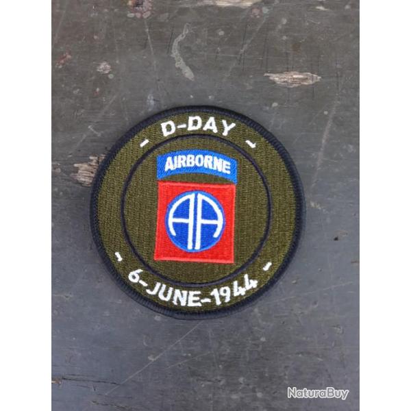 INSIGNE TISSU "D-DAY" AIRBORNE 6 JUIN 44