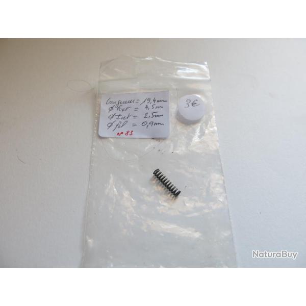 VENDU PAR CUIRASSIER11 N� 84 RESSORT BOUDIN D'ARMURERIE POUR ARMES DIVERSES