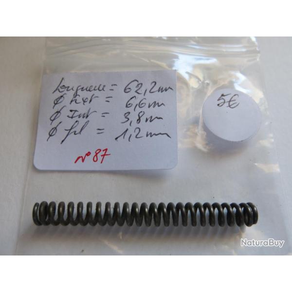 VENDU PAR CUIRASSIER11 N� 87 RESSORT BOUDIN D'ARMURERIE POUR ARMES DIVERSES