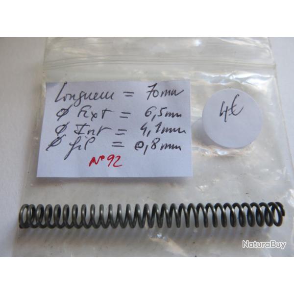 VENDU PAR CUIRASSIER11 N� 92 RESSORT BOUDIN D'ARMURERIE POUR ARMES DIVERSES