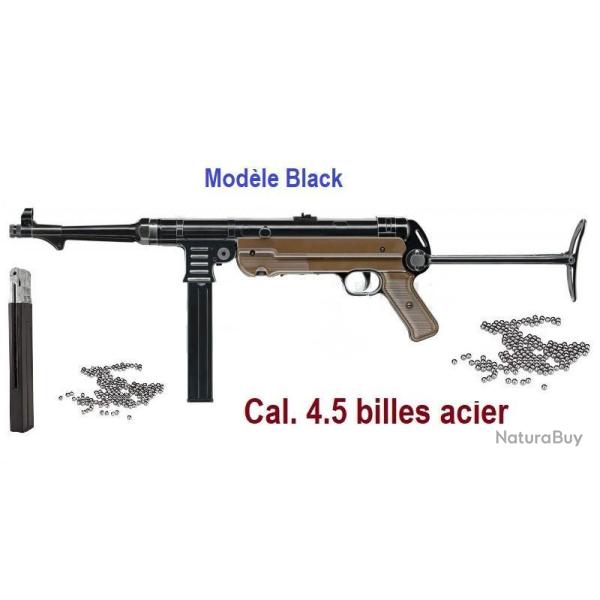 Fusil Mitrailleur  Legends MP Black semi auto  Cal. 4.5 Bille Acier