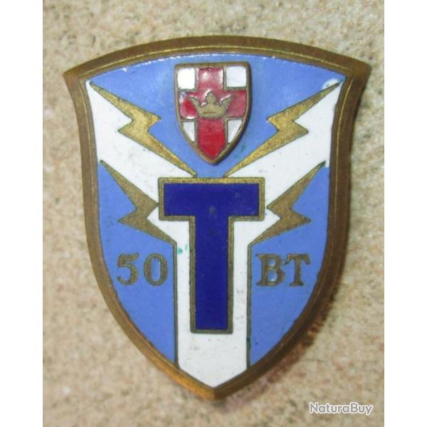 50� Bataillon de Transmissions, �mail, dos lisse, 2 bol�ros Drago