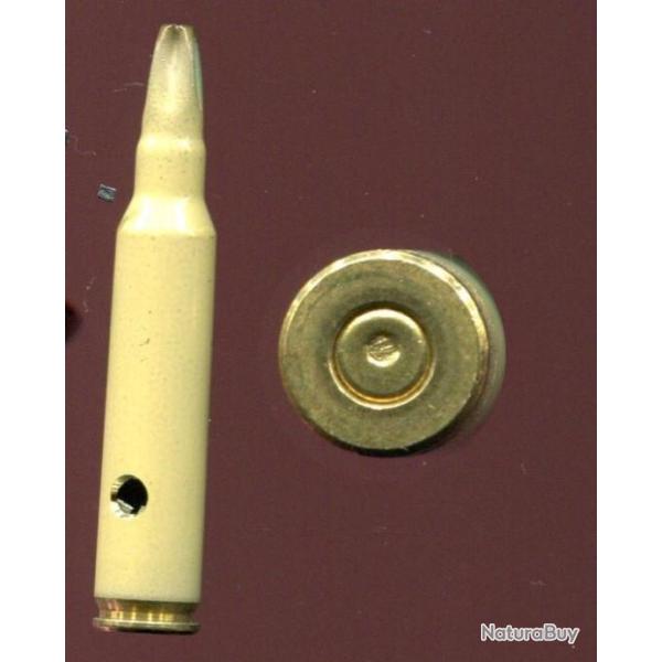 5.56 x 45 FAMAS France - � blanc �tui laiton laqu� blanc