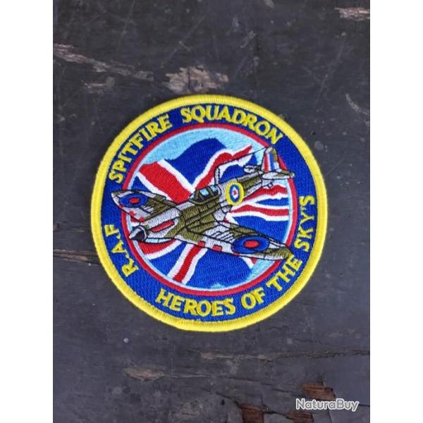 INSIGNE EN TISSU "SPITFIRE SQUADRON"HEROES OF THE SKYS