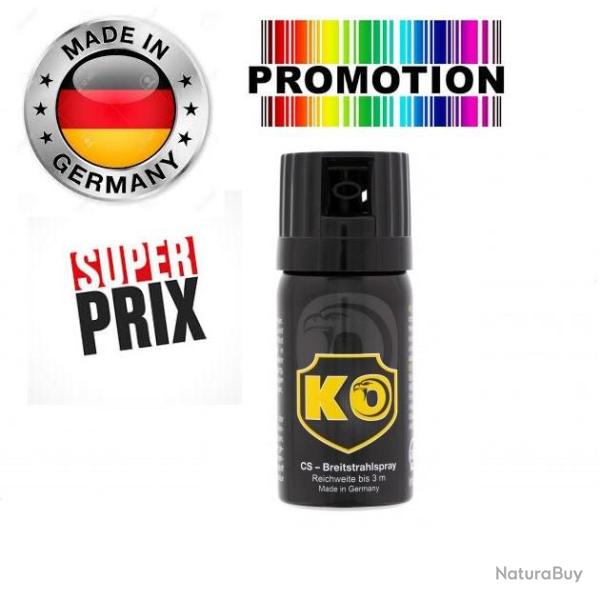 Promo!! Bombe Lacrymog�ne GAZ CS concentr� 40ml Made In Allemagne