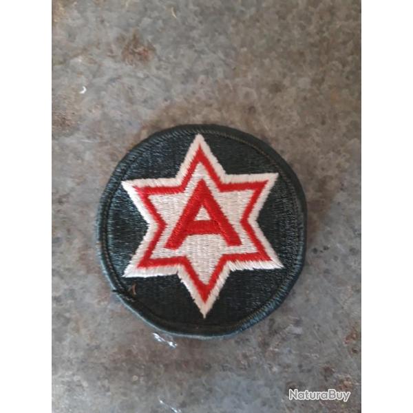 INSIGNE TISSU  DE LA 6 EME ARMEE US