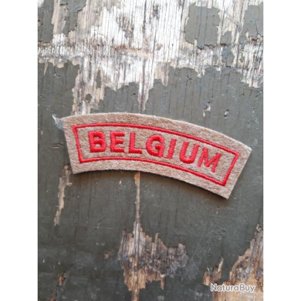 INSIGNE TISSU "BELGIUM" MODELE WWII